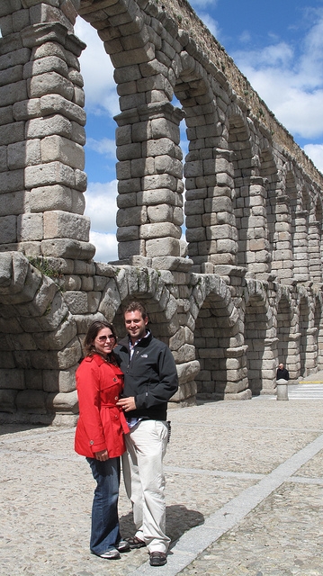 In Segovia Roman Aqueduct