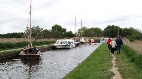 Norfolk Broads - man made river and lake system for boating